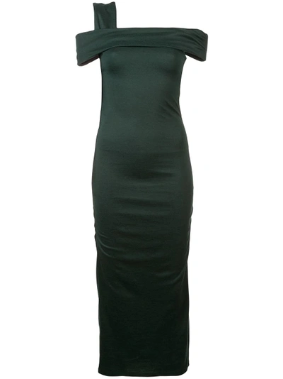 Shop Diane Von Furstenberg Dvf  Fitted Cocktail Dress - Green