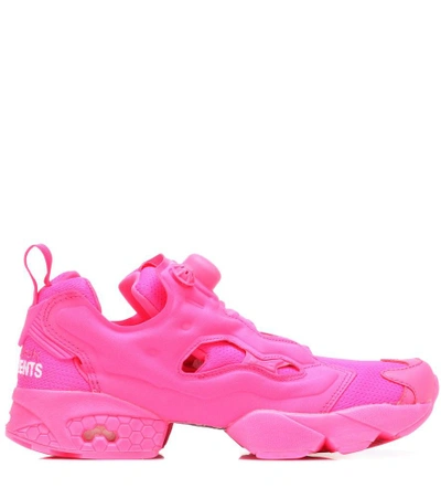 Shop Vetements X Reebok Instapump Fury Sneakers In Pink