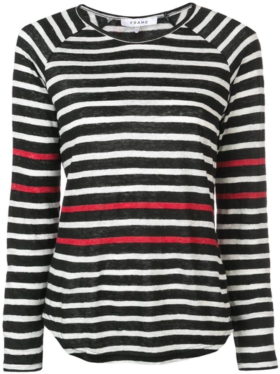 Shop Frame Striped Longsleeved T-shirt - Black