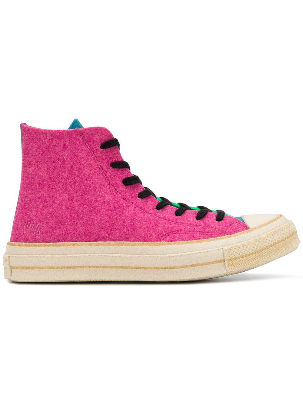 jw anderson pink converse