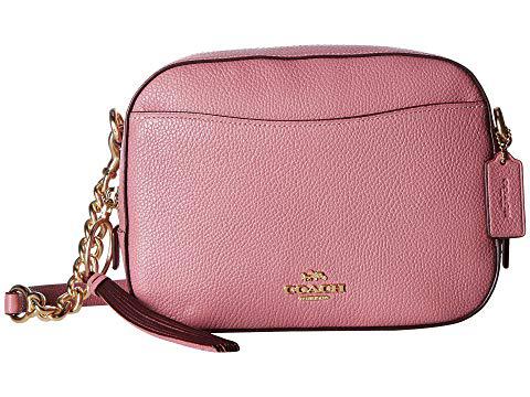 coach polished pebble leather