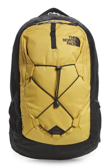 north face jester backpack yellow
