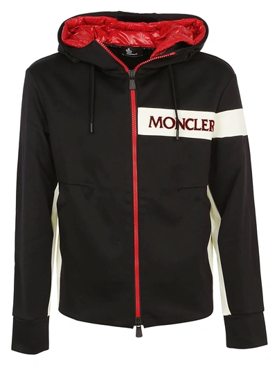 Moncler Grenoble Logo Hoodie In Black | ModeSens