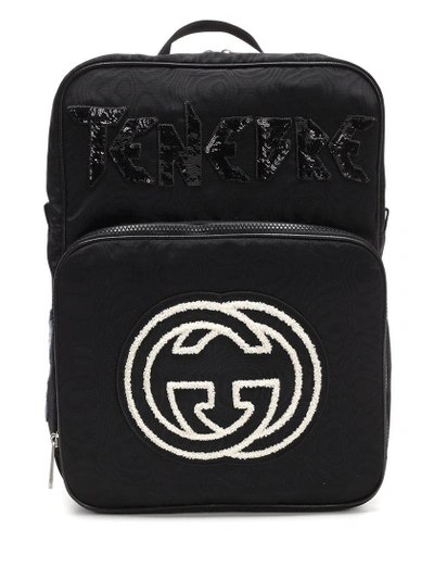 Shop Gucci Gg Tenebre Patch Backpack In Black