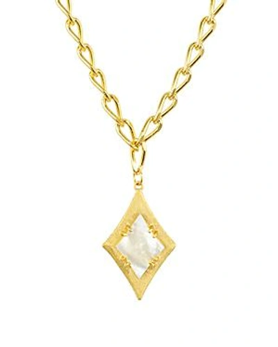 Shop Stephanie Kantis Ace Single Necklace, 20 In Gold/white