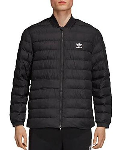 Adidas Originals Men's Stt Quilted Outdoor Zip-front Jacket In Black |  ModeSens