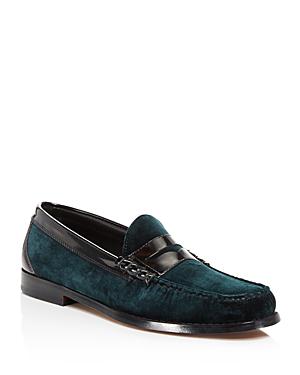 hunter green loafers
