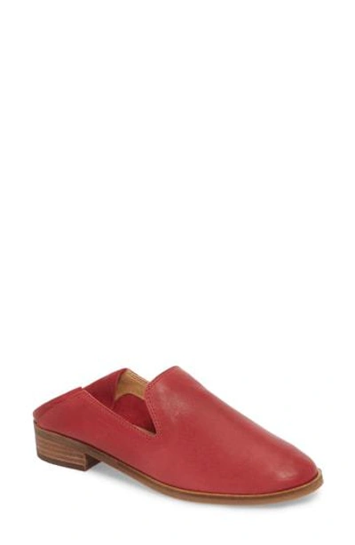 Shop Lucky Brand Cahill Flat In Biking Red Leather