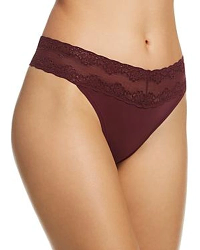 Shop Natori Bliss Perfection Thong In Fig