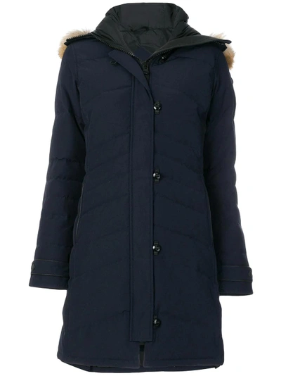 Shop Canada Goose Quilted Parka In Blue