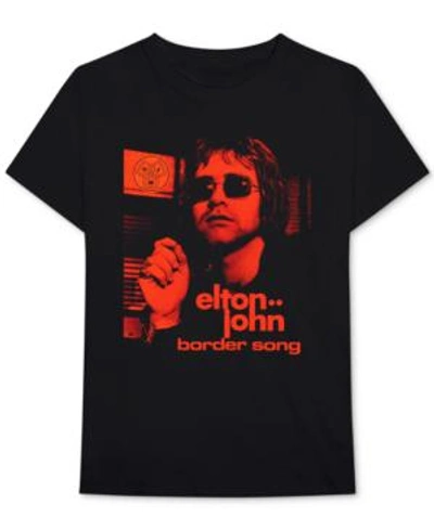 Shop Bravado Elton John Border Song Men's Graphic T-shirt In Black