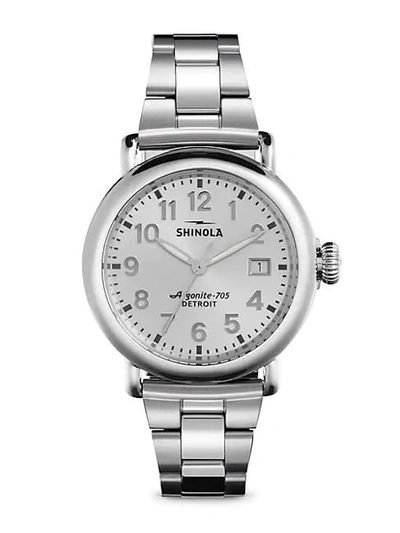 Shop Shinola Runwell Stainless Steel Bracelet Watch