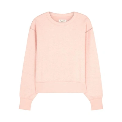 Shop Rag & Bone Light Pink Terry Sweatshirt