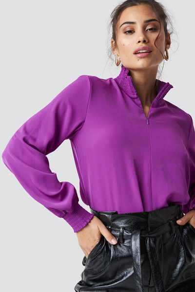 Shop Moves Shalina Blouse - Purple