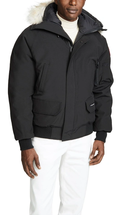 Canada Goose Black Down Chilliwack Bomber Jacket | ModeSens