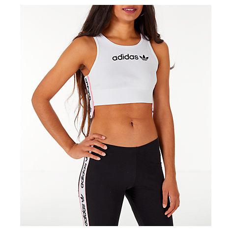 adidas cropped ribbed bra top