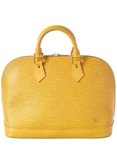 Pre-owned Louis Vuitton Yellow Epi Leather Alma Pm In Nocolor