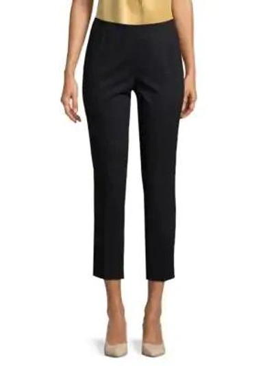 Shop Lafayette 148 Stanton Casual Cropped Pants In Black