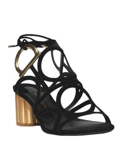 Shop Ferragamo Sandals In Black