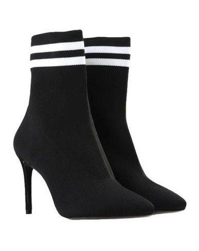 Schutz Sock Ankle Boots In Black