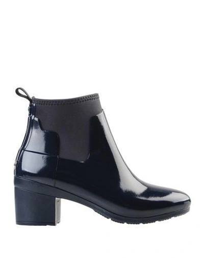 Shop Hunter Ankle Boot In Dark Blue