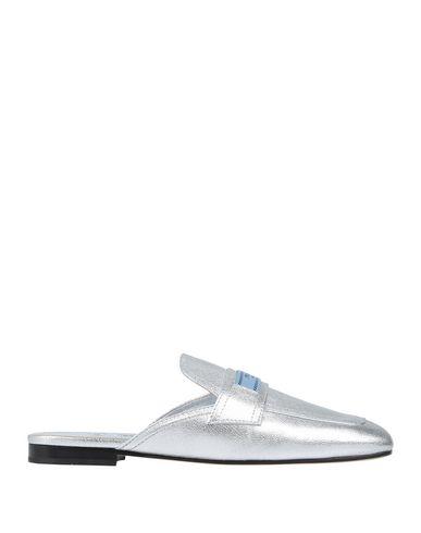 prada silver mules