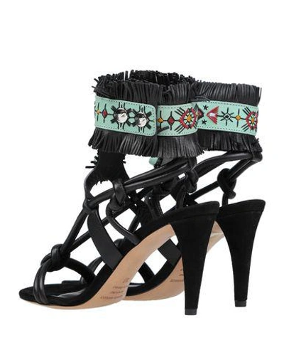 Shop Isabel Marant Woman Sandals Black Size 8 Soft Leather