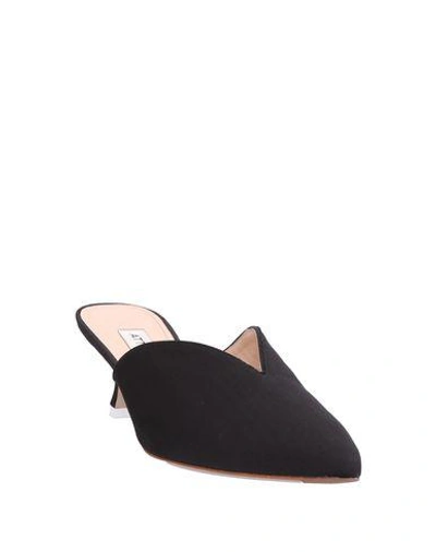 Shop Attico Mules In Black