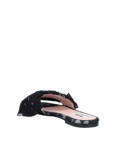 Shop Msgm Sandals In Black