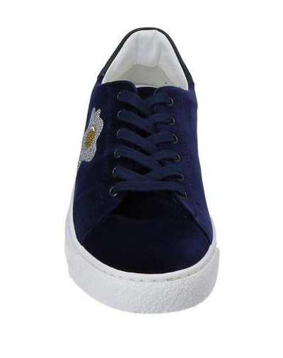 Shop Anya Hindmarch Sneakers In Dark Blue