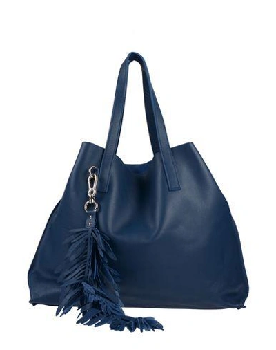 Shop P.a.r.o.s.h Handbag In Slate Blue