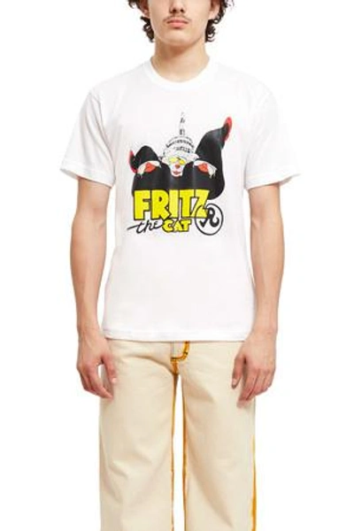 Shop Richardson Fritz The Cat Love Tee In White