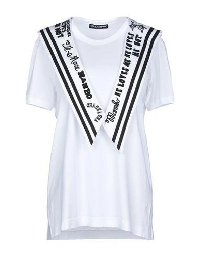 Shop Dolce & Gabbana T-shirt In White