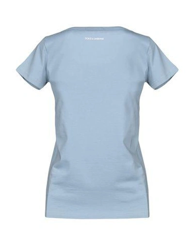Shop Dolce & Gabbana T-shirt In Pastel Blue