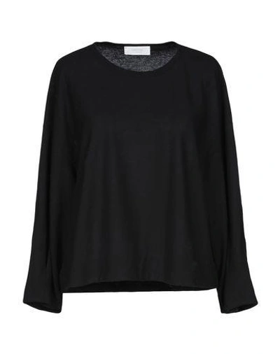 Shop Zanone Woman T-shirt Black Size L Cotton