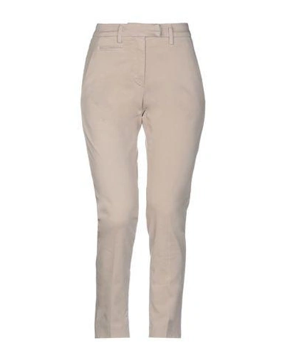 Shop Dondup Woman Pants Light Brown Size 26 Cotton, Elastane In Beige