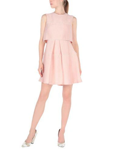 Shop Sandro Short Dress In Pink