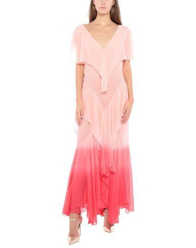 Shop Attico Long Dresses In Light Pink