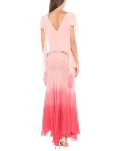 Shop Attico Long Dresses In Light Pink