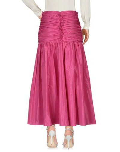 Shop Stella Mccartney Long Skirts In Fuchsia