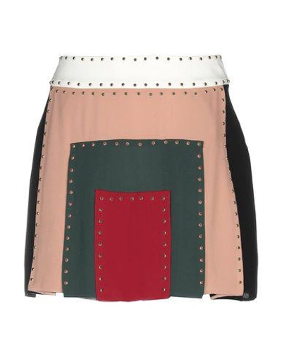 Shop Valentino Mini Skirt In Pastel Pink