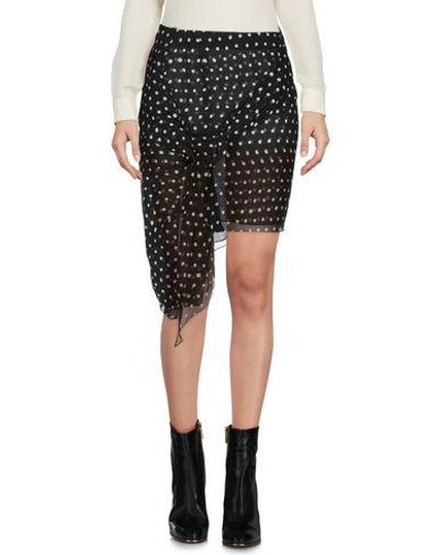 Shop Saint Laurent Woman Mini Skirt Black Size 8 Silk