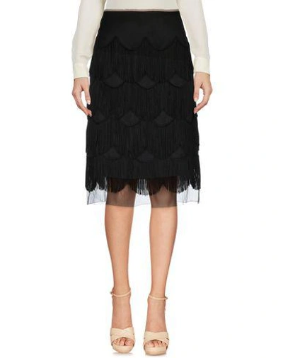 Shop Marc Jacobs Knee Length Skirt In Black