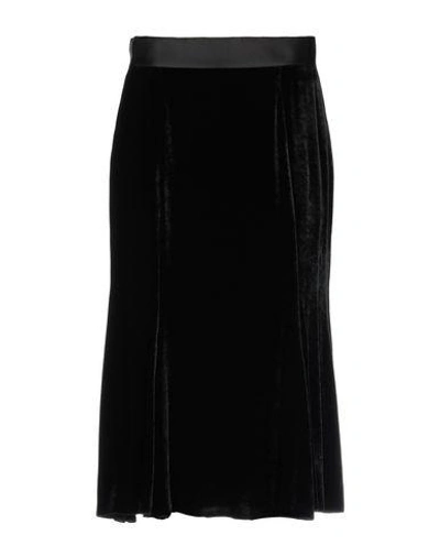 Shop Dolce & Gabbana Woman Midi Skirt Black Size 4 Viscose, Silk