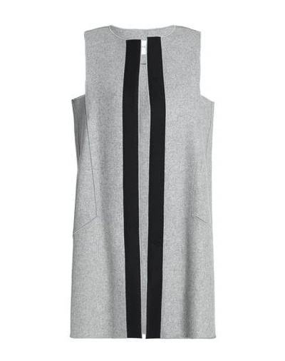 Shop Amanda Wakeley Coat In Light Grey