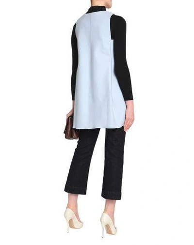 Shop Amanda Wakeley Coat In Sky Blue