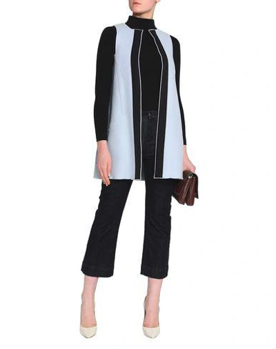 Shop Amanda Wakeley Coat In Sky Blue