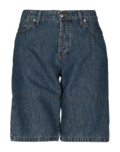 Shop Marni Denim Shorts In Blue