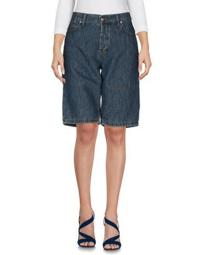 Shop Marni Denim Shorts In Blue