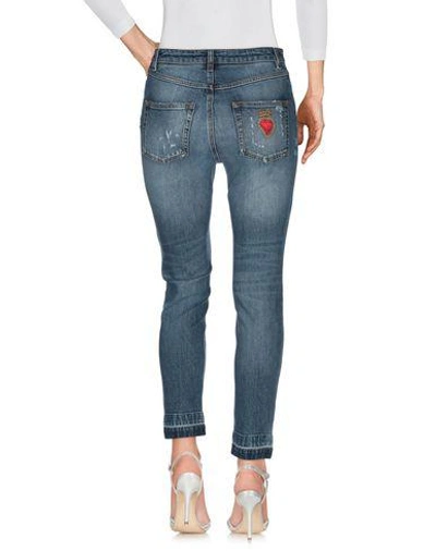 Dolce & Gabbana Distressed Grace Jeans In Blue